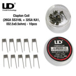UD SS316L Clapton Coil 26GA +30GA