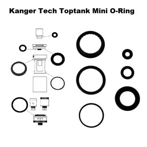 Silicone Seal O-Ring Set for Kanger TopTank Mini