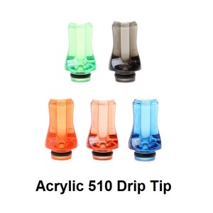 Acrylic Flat 510 Drip Tip