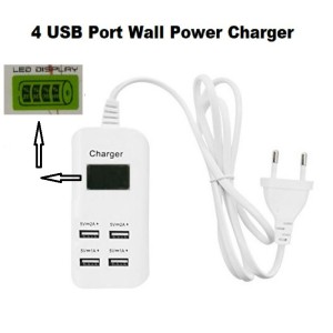 4 Port USB 5V Desktop Charger