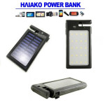 Solar Panel Dual USB Power Bank Charger with flashlight 20 LEDs