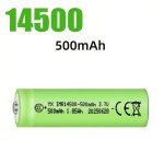 Επαναφορτιζόμενη μπαταρία Hongli IMR 14500 Li-ion 3.7V 500mAh