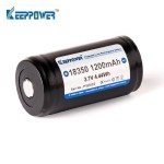 Επαναφορτιζόμενη Μπαταριά Keeppower 18350 1200mAh με Προστασίας