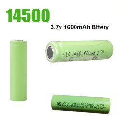 Επαναφορτιζόμενη Μπαταρία 14500 Li-ion 3.7V 1600mAh Flat Top