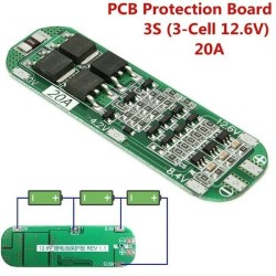 3S 12V 20A BMS PCM PCB Li-Ion Charging and Protection Module