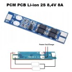 2S 8A 8.4V BMS PCM PCB Li-Ion Charging & Protection Module