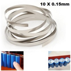 Nickel Ni Metal Strap 10 x 0.15mm for 18650 Batteries