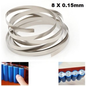 Nickel Ni Metal Strap 8 x 0.15mm for 18650 Batteries