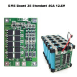 3S Standard 40A 12.6V BMS PCM PCB Li-Ion Charging and Protection Module