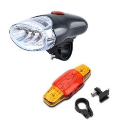 Set LED High Power Front and Rear Bike Light