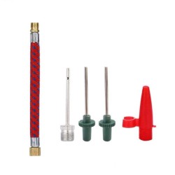 Set 5 Piece Pump Adaptor Needle Connectors Sports Soccer