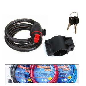 Bicycle Bike Security Lock Steel Cable with 2 Keys