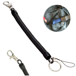 Plastic Spring Spiral Keychain Key Ring Key Holder 25cm - 100cm