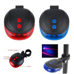 Bicycle 5 LED + 2 Laser Rear Light