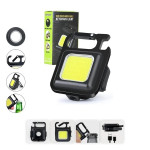 Mini COB Flashlights Bright Rechargeable Keychain 3 in 1