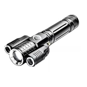 Electric Torch 3 Head Light Fashlight