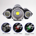Electric Torch 3 Head Light Fashlight