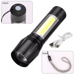 ​Mini LED Flashlight USB Charging
