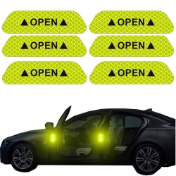 Car Door Stickers OPEN Kit 6pcs