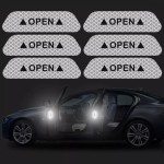 Car Door Stickers OPEN Kit 6pcs