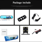 Car ​HD DVR Rearview Mirror Camera Dash Cam Video Dual Lens Recorder