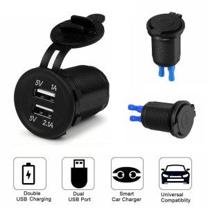 Dual USB Charger Socket for Motorcycle - Car