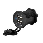 Dual USB Charger Socket for Motorcycle - Car