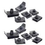 Car Plastic Clips U-Type Nut Fixed Fastener Screw Clamp