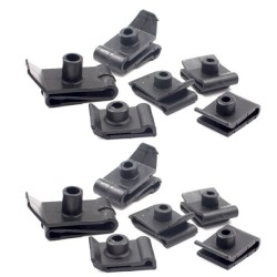 Car Plastic Clips U-Type Nut Fixed Fastener Screw Clamp