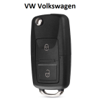 Flip Folding Car Key Shell Replacement for VW Volkswagen