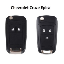 Flip Folding Car Key Shell for Chevrolet Cruze Aveo