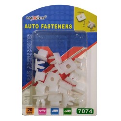 Car Square Hole Plastic Clips 10mm 20pcs