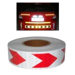 Reflective Safety Warning Tape Film Stickers 25M