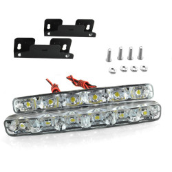 Universal 6 LED DRL White Light for Car