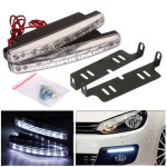 Universal Car Fog DRL Day Running White Light 8 LED