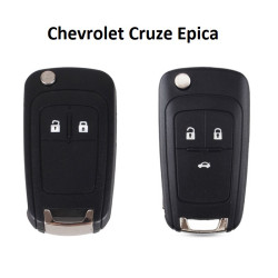 Flip Folding Car Key Shell for Chevrolet Cruze Aveo