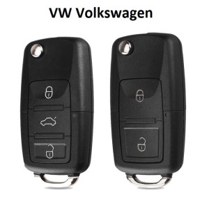 Flip Folding Car Key Shell Replacement for VW Volkswagen
