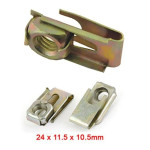 Metal Trim Fastener Retaining U-Type Clips M6 20pcs
