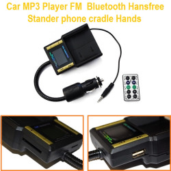 Car Bluetooth Handsfree FM Transmitter MP3 Music Player 8 in 1