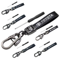 Key Rings Leather Keychain Car Brands 