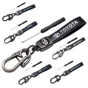 Key Rings Leather Keychain Car Brands 