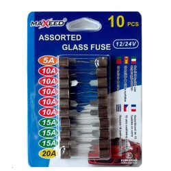 Ασφάλειες Αυτοκίνητο Γάλινες 12-24V Σετ 10 τεμαχίων