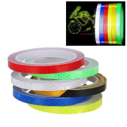 Car Auto Reflective Safety Warning Tape Film Stickers 1CM x 8M