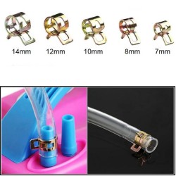 Spring Clip Fuel Line Hose Water Pipe Air Tube Set 5pcs