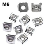 Steel M6 - M8 Cage Nut Set 10pcs