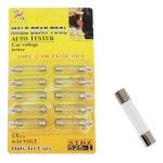 Fast Slow Blow Tube Glass Car Fuse Kit 10pcs