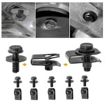Metal Clip U Type and Screw M6 Set 10pcs