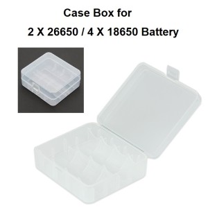 Plastic Storage Case Box for 18650-26650 Battery