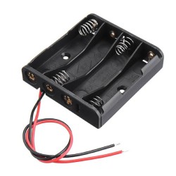 Battery Holder Case for 4xAAA Battery with wire