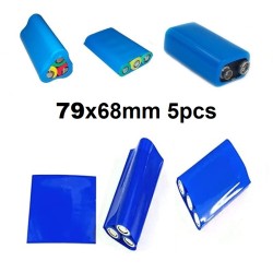 Wrapping Film PVC Heat for 3 18650 Battery 5Pcs